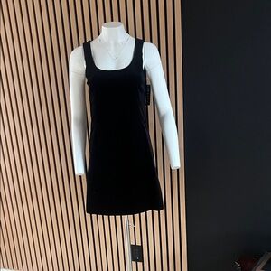 Theory Classic Black Velvet Tank Dress
